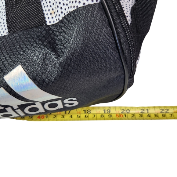 Adidas Squad IV Duffel Bag - White Black Polka Dot Coral Gym Yoga Bag Women's - Picture 13 of 15